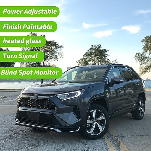Liizoo Side Mirror for RAV4 2023 2022 Car Door Mirror Fits for Toyota RAV4 2019 2020 2021 Left Driver Side | Power | Heated |Turning Signal |BSM |replace partslink TO1320384,TO1320388| WHITE (LH) - Image 4