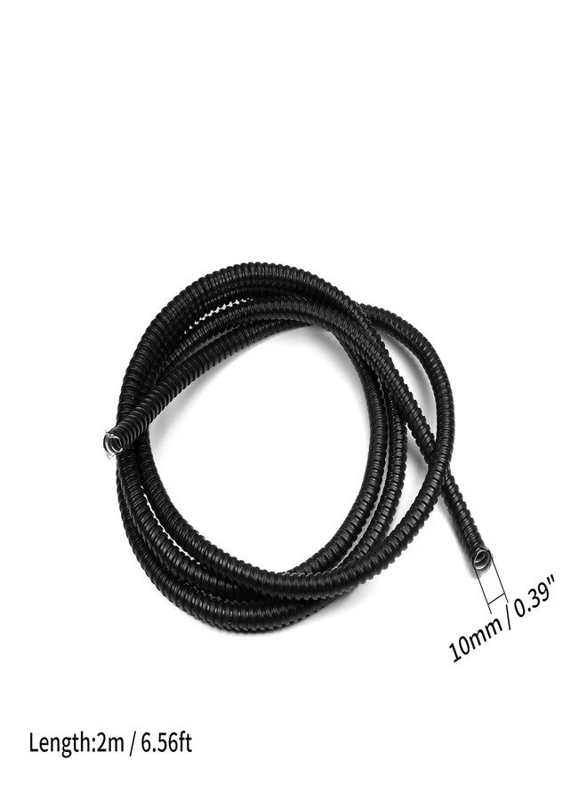 Fielect أنابيب معدنية مرنة من Fielect Φ10، أنابيب مموجة، أنابيب سلكية، أنابيب، أنابيب نول سلكية، أنابيب فولاذية، غطاء مرن، 2 متر - Image 2