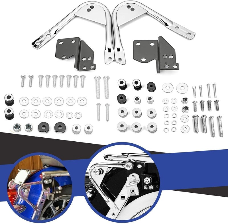 WeiSen Front & Rear Docking Hardware Kit for Harley Touring Models 1997-2008 - Image 2