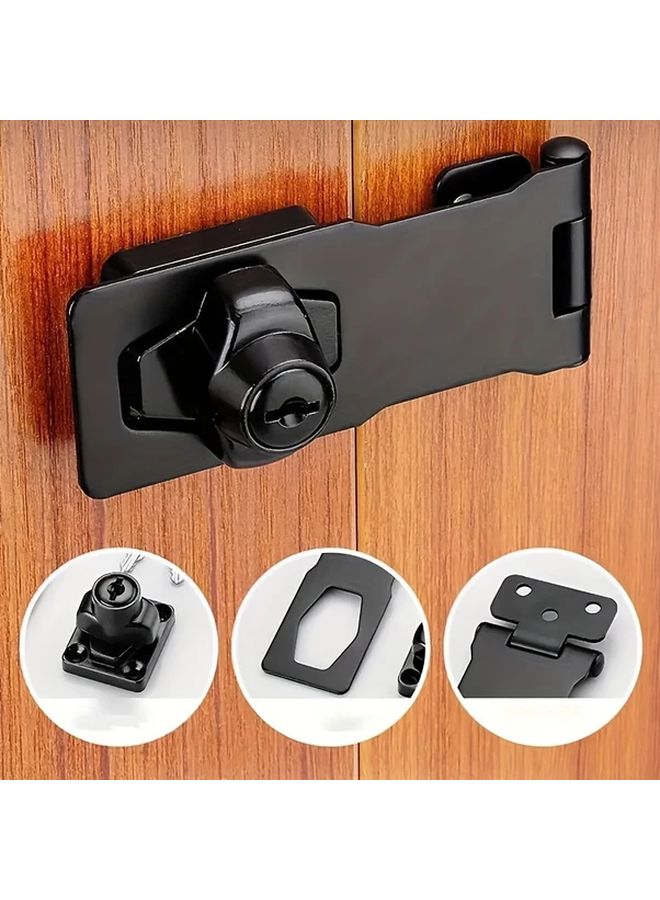 Silvery Metal Security Lock with Anti Theft Core 25 Inch Cam Cylinder for Cabinet Mailbox Drawer Door Includes 2 Keys Mounting Screws Easy to Install - Image 2