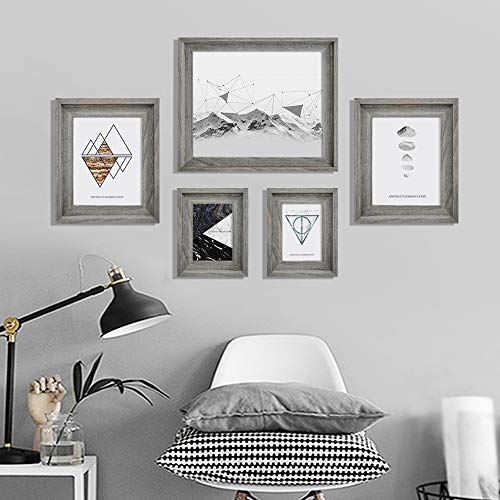Eosglac Rustic 8.5x11 Picture Frame, Wooden Farmhouse Photo Frames, Handmade, Weathered Gray - Image 5