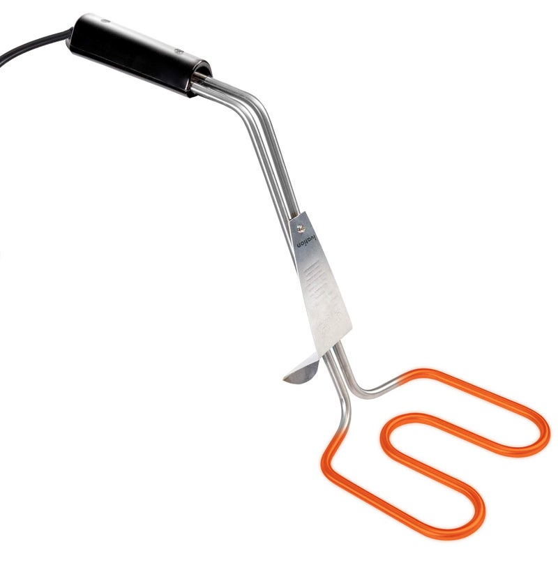 Ivation Premium 500W Electric Charcoal Starter – Quickly & Easily Ignite BBQ Grills Without Lighter Fluid or Matches – Double-Ring Design with Longer, Angled Handle Safely Heats in Just 6 Minutes - Image 1