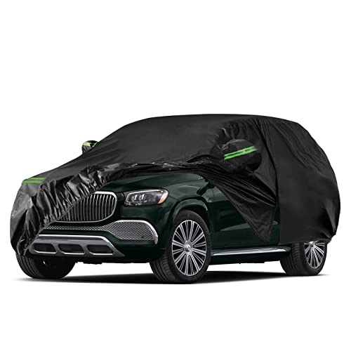 SPORTULI Waterproof Car Covers Replace for 2006-2025 Mercedes Benz GL/GLS Class 450, 450d, 6 Layers All Weather Car Cover with Zipper Door & Windproof Bands for Snow Rain Dust Hail Protection (GLS) - Image 1