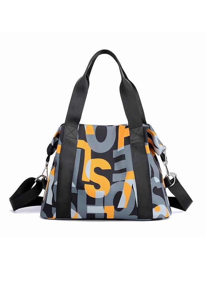 Generic - Nylon Tote Bag With Letter Large Capacity For Shoulder Bag Handbag Crossbody Travel Bag Travel Duffel Bag - Image 1