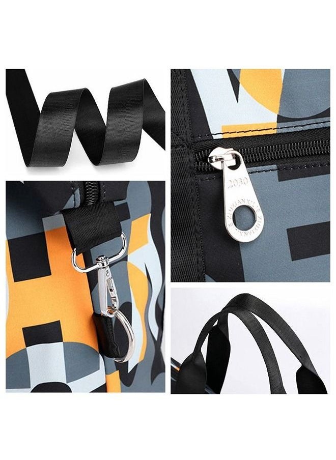 Generic - Nylon Tote Bag With Letter Large Capacity For Shoulder Bag Handbag Crossbody Travel Bag Travel Duffel Bag - Image 1