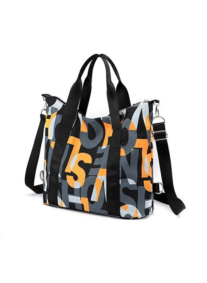 Generic - Nylon Tote Bag With Letter Large Capacity For Shoulder Bag Handbag Crossbody Travel Bag Travel Duffel Bag - Image 1