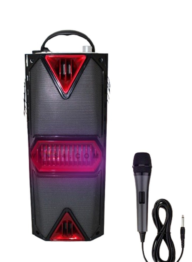 Portable Wireless Speaker and Sound System with Trolley with Mic & Remote Control Black 