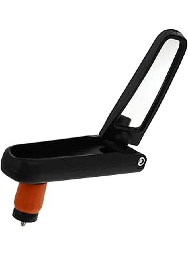 Black Bicycle Rearview Mirror Handlebar Mounted for Mountain Road and Leisure Bikes Durable Scratch Resistant Easy to Install - Image 1