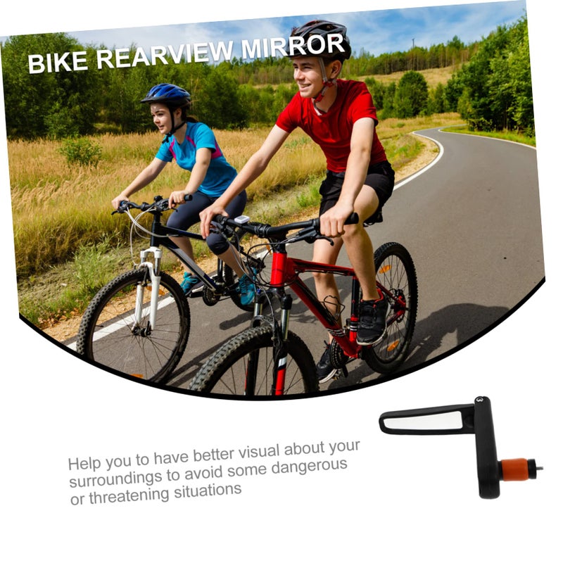 Black Bicycle Rearview Mirror Handlebar Mounted for Mountain Road and Leisure Bikes Durable Scratch Resistant Easy to Install - Image 4