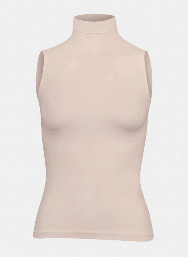 Silvy Lycra Diana Sleeveless High Neck Top For Women - Image 1