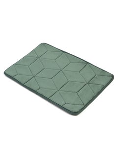 Status Contract Anti Slip Mat for Bathroom Floor | Memory Foam Bathroom Mats | Bathroom Mat Water Absorbing | Bathroom Anti Skid Mats for Bathing Area & Shower, Green, 38 X 58 Cm  - Image 3