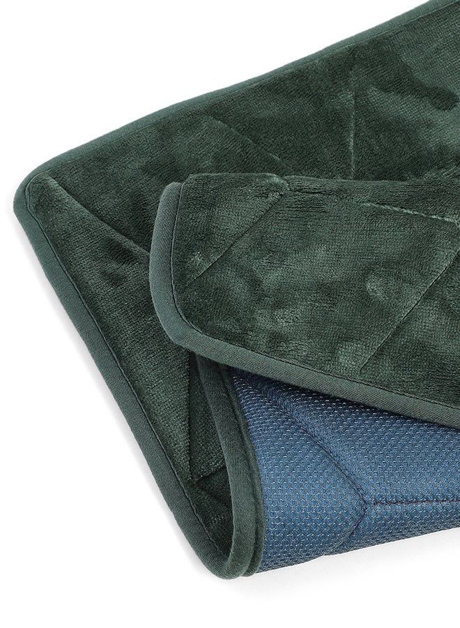 Status Contract حصيرة مضادة للانزلاق لحمام الأرضية | حصائر حمام من فوم الذاكرة | حصائر حمام ماصة للماء | حصائر حمام مضادة للانزلاق لمنطقة الاستحمام والدش، أخضر، 38 × 58 سم - Image 4