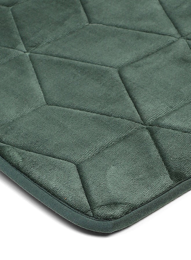 Status Contract حصيرة مضادة للانزلاق لحمام الأرضية | حصائر حمام من فوم الذاكرة | حصائر حمام ماصة للماء | حصائر حمام مضادة للانزلاق لمنطقة الاستحمام والدش، أخضر، 38 × 58 سم - Image 5