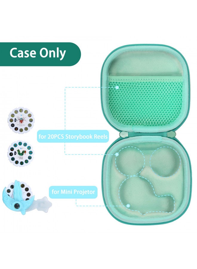 Aenllosi Aenllosi Hard Carrying Case Replacement for Moonlite Mini Projector Gift Pack fits Upto 20 Storybook Reels,Storybook Projector Organizer(Only Case,Mint) - Image 4