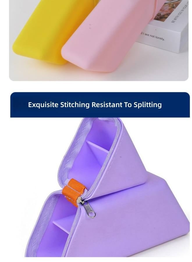 Pencil Case – Exquisite and cute tiered pencil case for girls; suitable for children, boys, girls, and adults – Purple. - Image 4