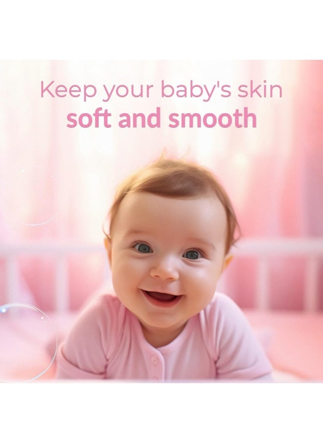 Cool & Cool Vitamin-E Aloe Vera And Chamomile Extract With Extra Mild Formula Baby Milk Lotion - 250ML - Skin Softening, Non-Greasy, Paraben-Free  - Image 4