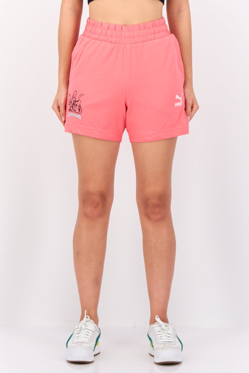 PUMA Women Sportswear Fit Outdoor Shorts, Pink - Image 1