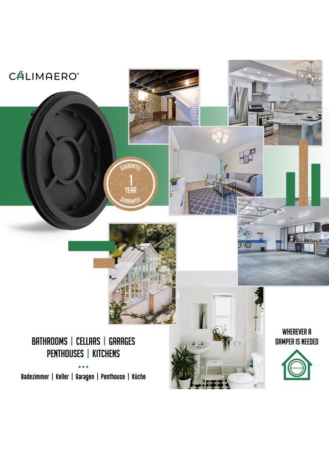 calimaero ® Seal 100 mm Non-Return Valve for Ventilation Modernization without Return Valve/Silent, Recycled Plastic/Can Be Used Aluminium Flex, PVC, Sheet Metal, KG, HG - Image 5