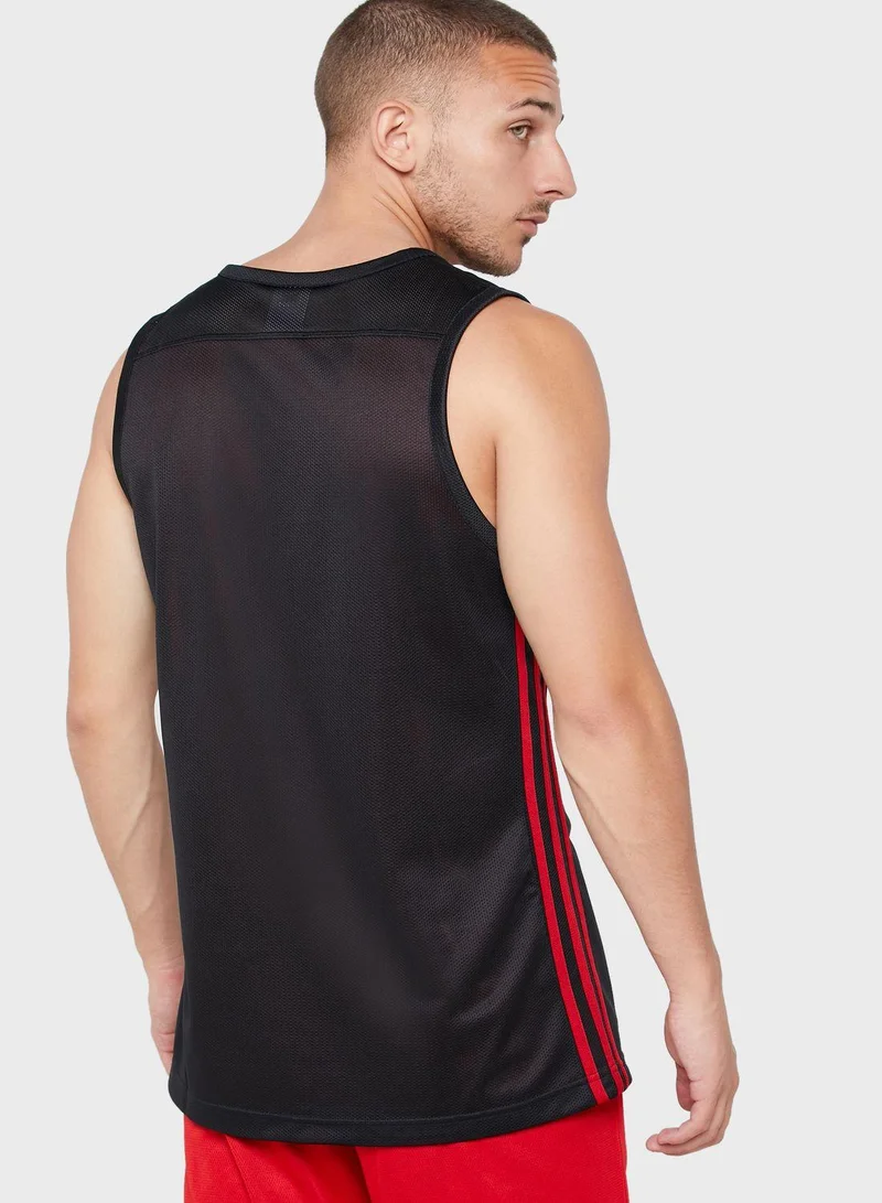 adidas Originals 3G Spee Rev Jrs Black Basketball Jerseys 2XS