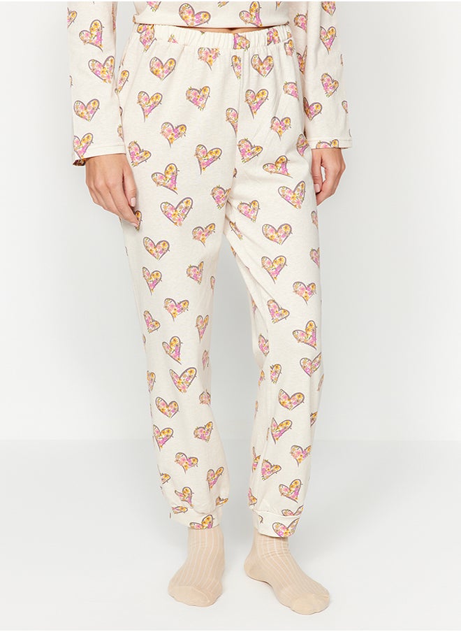 Cream 100% Cotton T-shirt-Jogger Knitted Pajamas Set THMAW24PT00116. - pzsku/Z74E0472CE3F39D360102Z/45/_/1730941483/a9756b61-bf5e-4a4d-b2e2-6ec46dc60090