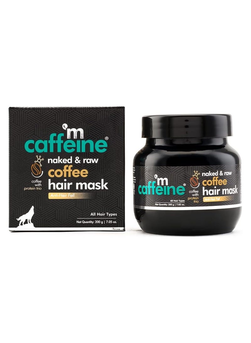 MCaffeine mcaffeine Anti Hair Fall Hair Mask For Dry & Frizzy Hair, For Curly Hair & Straight Hair, With Coffee, Proteins & Pro Vitamin B5, Sls & Paraben Free - 200 Gram  - Image 2