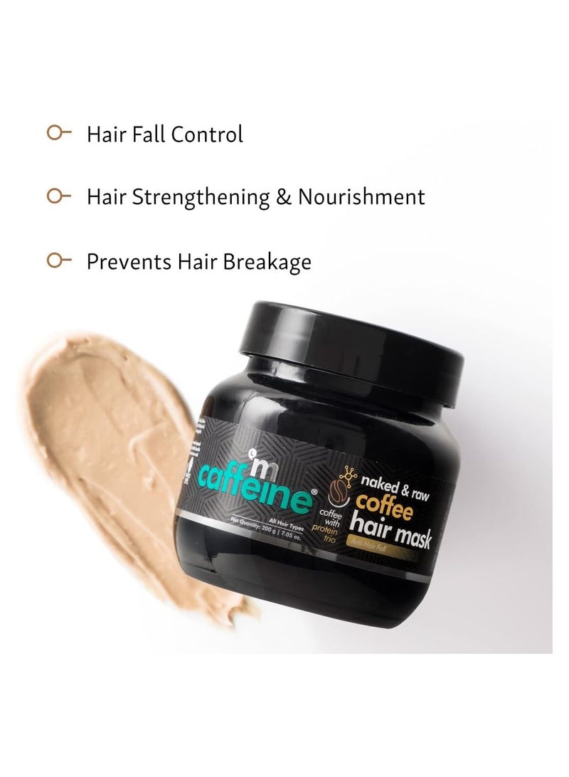 MCaffeine mcaffeine Anti Hair Fall Hair Mask For Dry & Frizzy Hair, For Curly Hair & Straight Hair, With Coffee, Proteins & Pro Vitamin B5, Sls & Paraben Free - 200 Gram  - Image 5