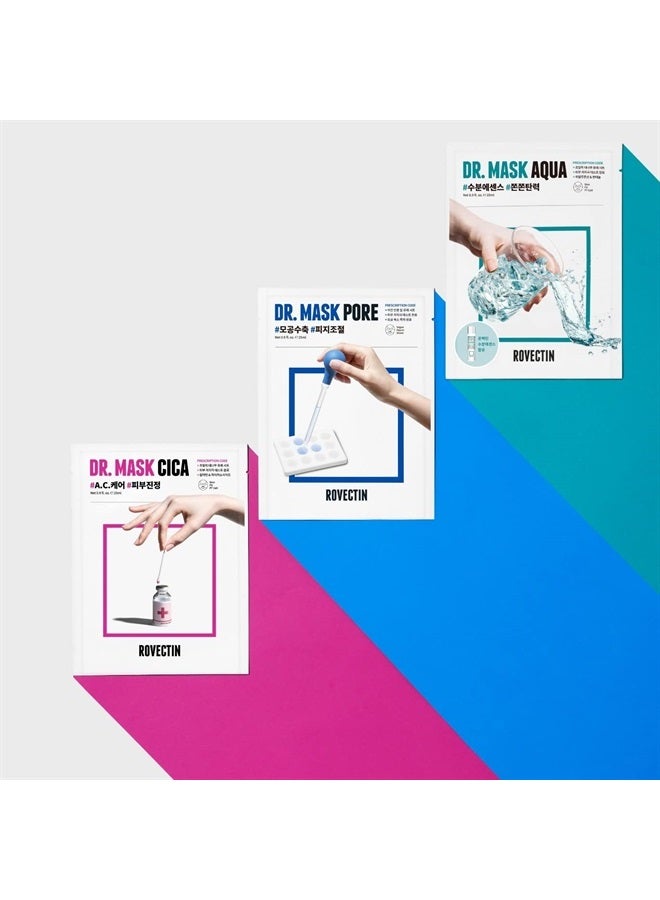 rovectin قناع دكتور ماسك للتحكم في الزهم وعلاج المسام (عبوة من 5 قطع) - Image 4