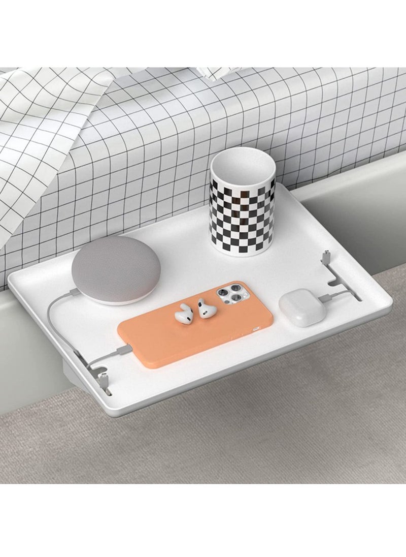 Generic Bedside Shelf, Modern Clamp-On Floating Nightstand And Bedroom Bed Shelf Tray, Clipped in bunk beds, For Home, Dorm, Rv Or Apartment (Excluding accessories on bedside racks)  - Image 1