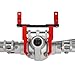 Pothyes CNC Anodized Complete Front Rear Portal Axle for 110 RC Crawler Car Axial SCX10 II Deadbolt 90046 90047 SCX10 90028 90027 Metal Upgrade Parts Silverred1 - Image 4