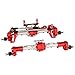 Pothyes CNC Anodized Complete Front Rear Portal Axle for 110 RC Crawler Car Axial SCX10 II Deadbolt 90046 90047 SCX10 90028 90027 Metal Upgrade Parts Silverred1 - Image 2