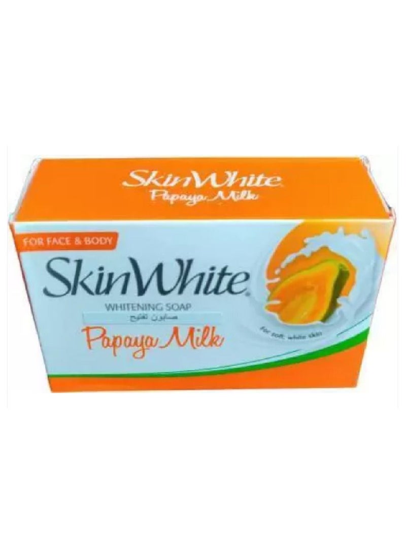 skin white صابون تبييض الحليب بالبابايا SkinWhite 90غ - Image 2
