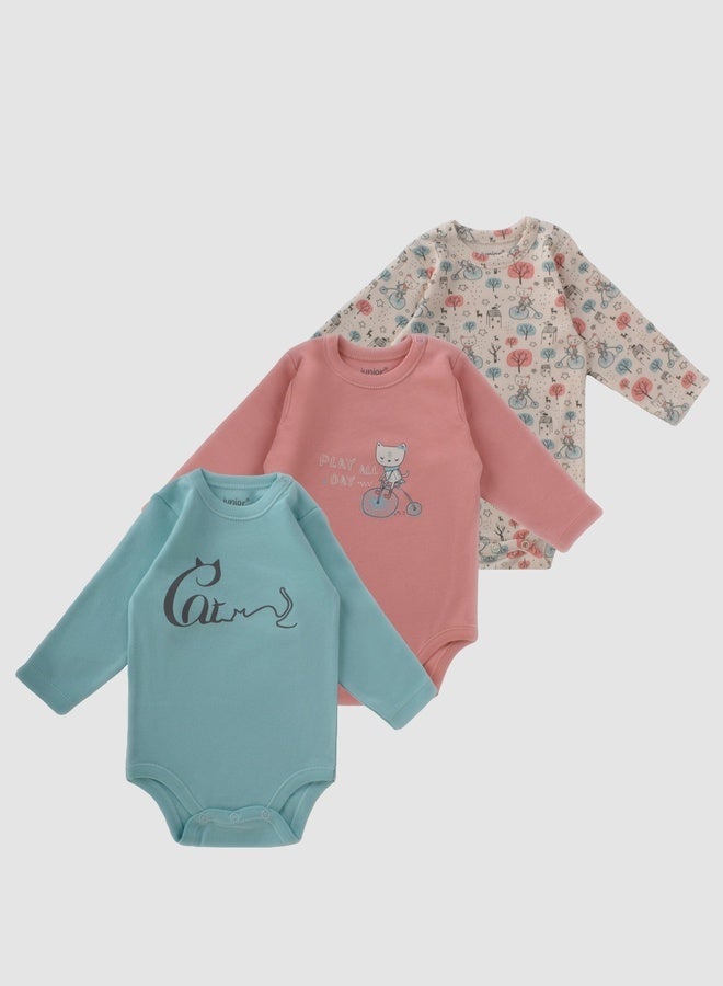 جونيور بادي سوت قطن عبوة 3 قطع بيبي للجنسين - Image 1