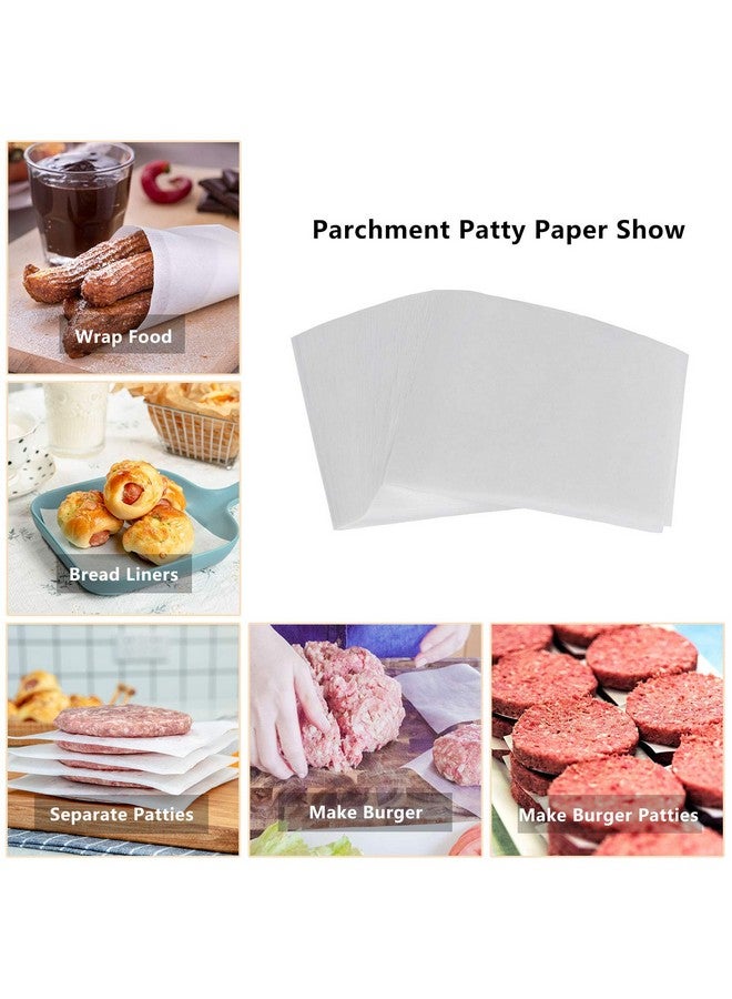 Katbite Hamburger Patty Paper 1000Pcs, 5.5"x5.5" Non Stick Parchment Paper Squares Sheets for Patty Seperate, Burger Press, Ground Beef, Freezing or Candy Wrappers, Use for Oven, Microwave or Freezer - Image 3