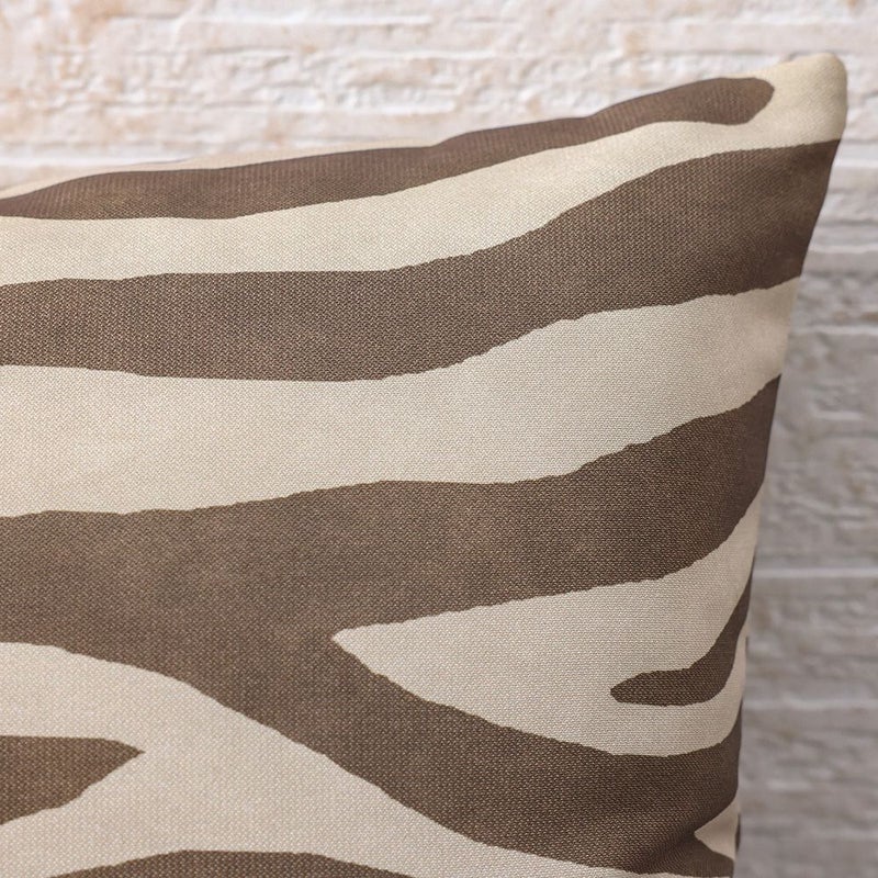 DANUBE HOME Toss Pillow With Zipper Without Piping 45X45Cm - Graphic Zebra, Multicolour, Striking Animal-Print Pillow, 100% Polyester Fabric, For Outdoor Sofas - Image 3