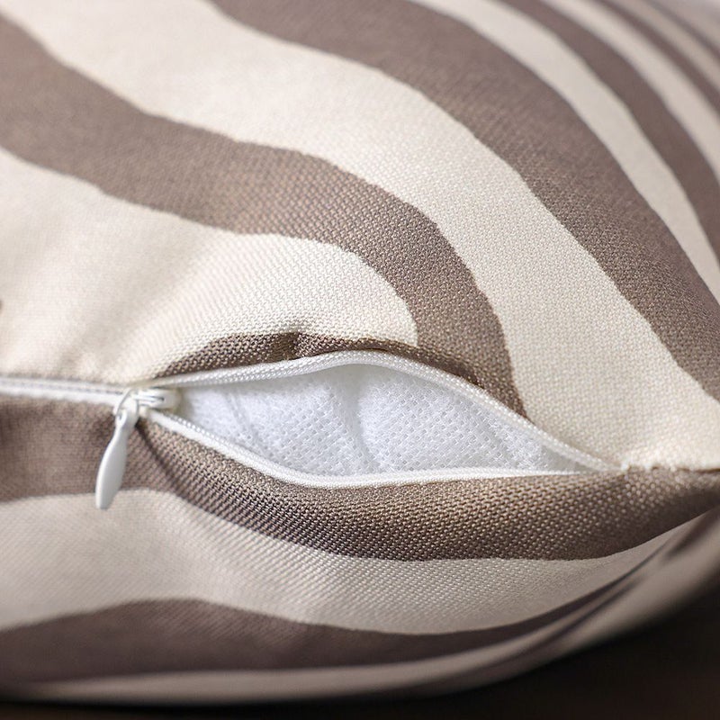 DANUBE HOME Toss Pillow With Zipper Without Piping 45X45Cm - Graphic Zebra, Multicolour, Striking Animal-Print Pillow, 100% Polyester Fabric, For Outdoor Sofas - Image 4
