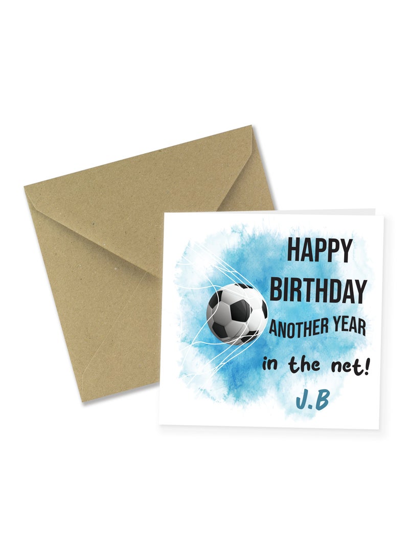 Share the Love - Happy Birthday Another Year in the Net Personalised Greeting Card - Image 1