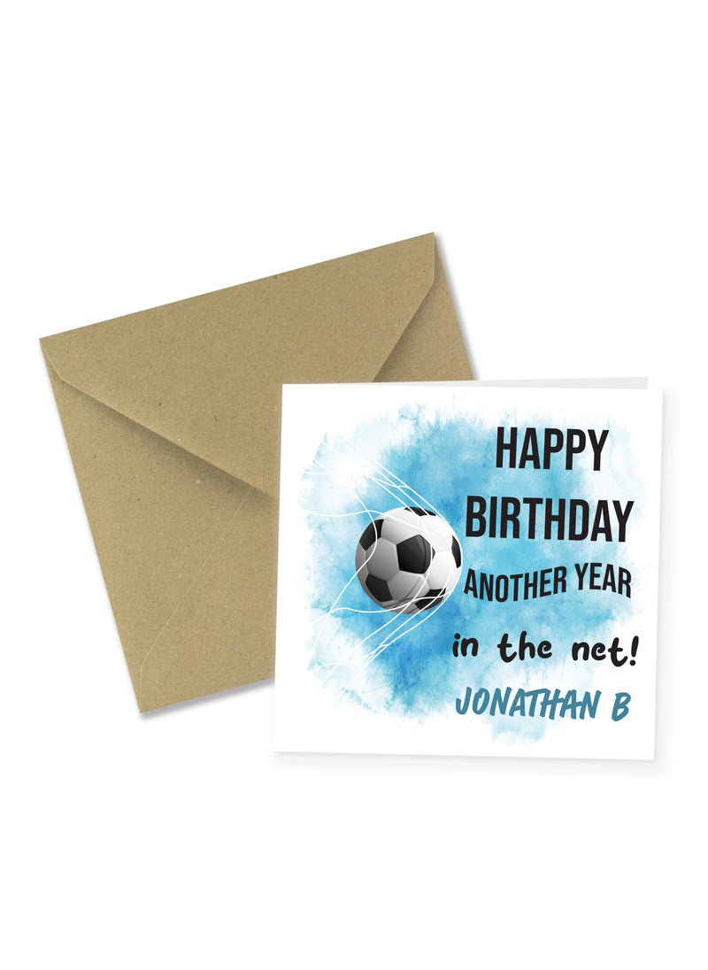 Share the Love - Happy Birthday Another Year in the Net Personalised Greeting Card - Image 1