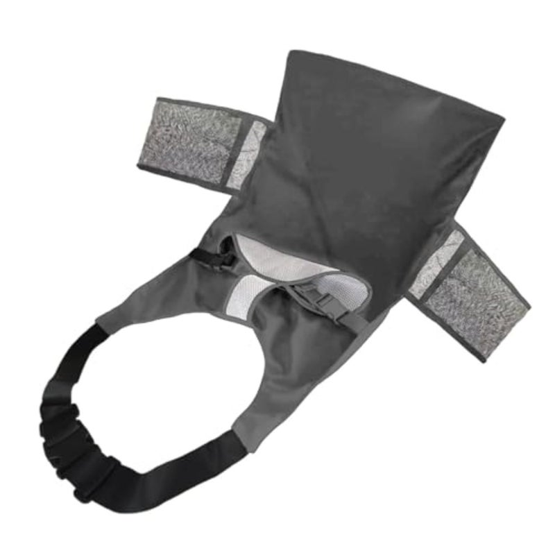سرير طائرة للأطفال من X Spring، قابل للحمل باللون الرمادي مقاس 16 × 28 بوصة، أساسيات السفر للطيران مع الرضع، مسند قدم الطائرة لحديثي الولادة، بساط نوم مخملي ناعم قابل للتنفس للرحلات الطويلة - Image 1