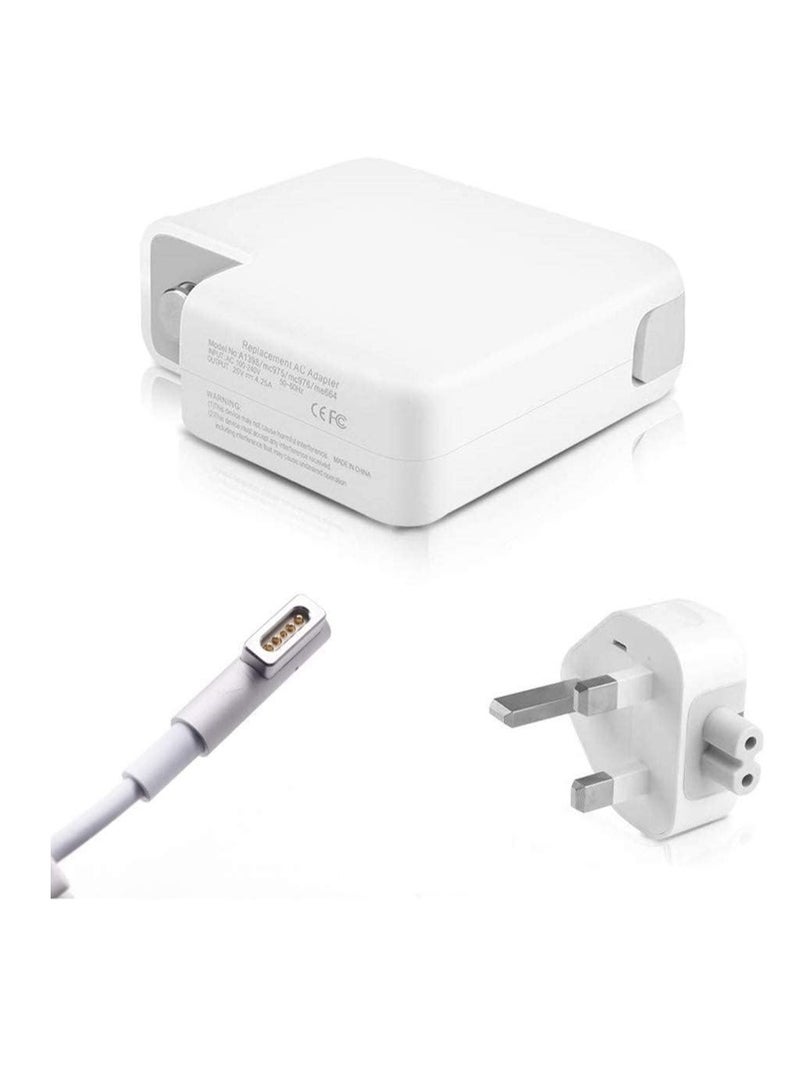 Terabyte 60W Replacement AC Power Adapter Charger L-Tip compatible with MacBook 13in MacBook Pro (2009-mid 2012)16.5V-3.65A - Image 1