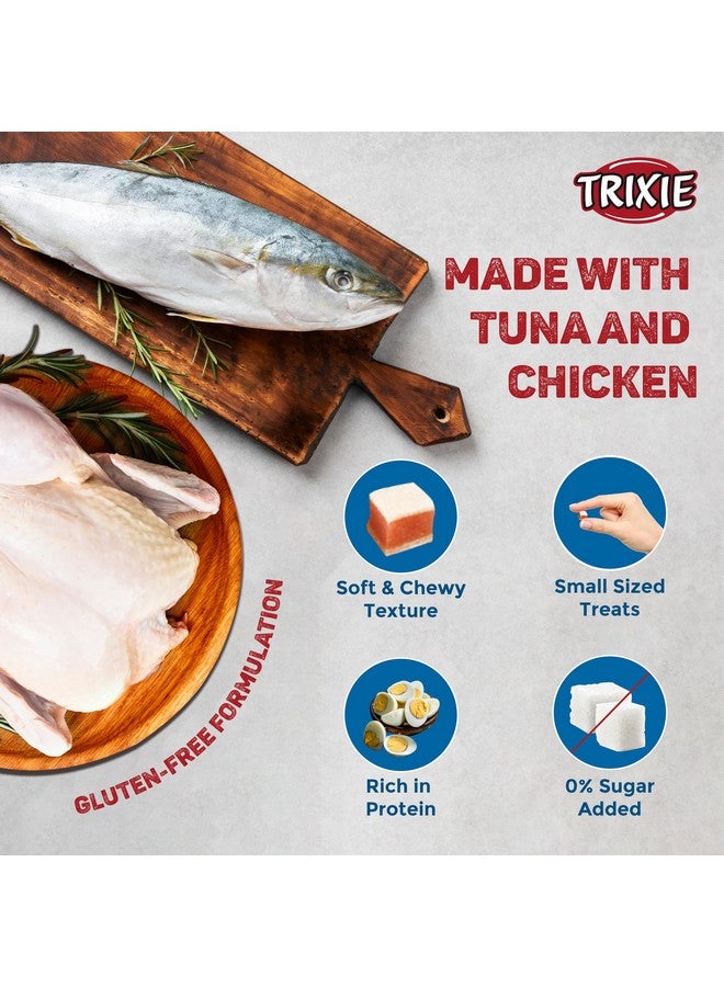 تريكسي مجموعة مكافآت القطط من قطع فيليه البط الممتازة وسندويشات التونة الممتازة، مكافآت غنية بالعناصر الغذائية للقطط، مناسبة لجميع السلالات - (عبوة من قطعتين) - Image 3