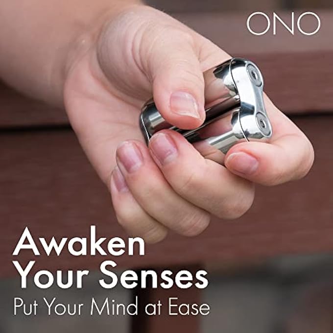 ONO Roller Stainless Steel Mini - The Original Handheld Fidget Toy for Adults | Relieve Stress, Anxiety, Tension | Promotes Focus, Clarity | Compact Portable Design | Stainless Steel for Added Weight - Image 2