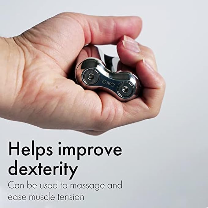 ONO Roller Stainless Steel Mini - The Original Handheld Fidget Toy for Adults | Relieve Stress, Anxiety, Tension | Promotes Focus, Clarity | Compact Portable Design | Stainless Steel for Added Weight - Image 4