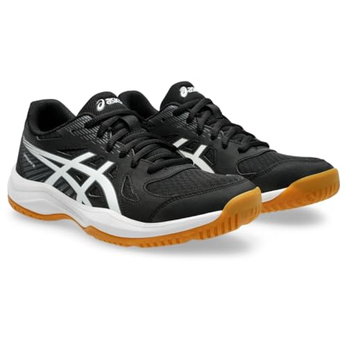 asics أحذية الكرة الطائرة النسائية ASICS Upcourt 6، 8، أسود/أبيض - Image 2