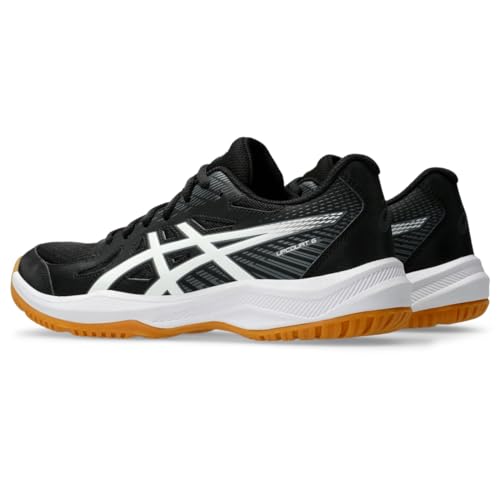asics أحذية الكرة الطائرة النسائية ASICS Upcourt 6، 8، أسود/أبيض - Image 3