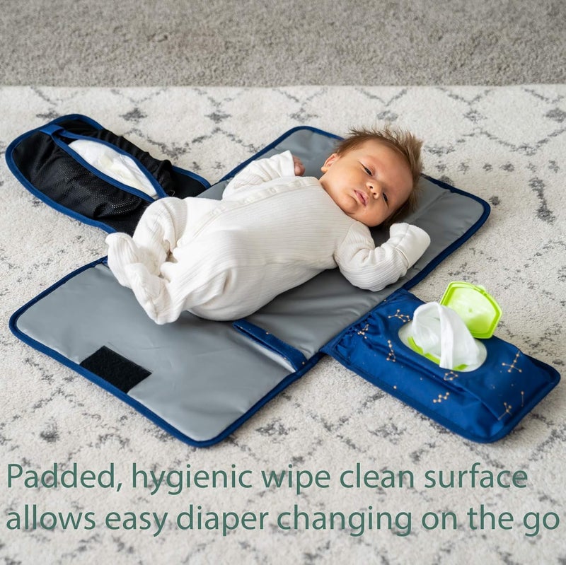 LILFOX Baby Changing Pad by . Portable Changing Pad for Baby Diaper Bag or Changing Table Pad. One-Hand Diaper Change Pad. Baby Shower Gifts, Newborn Baby Essentials, Unisex Baby Stuff - Image 2