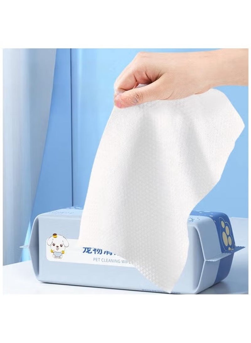 ZVEV 1pack Pet Wipes 80pcs, Dogs & Cats Wipes, Large Pet Grooming Wipes for Dogs & Cats, for Full Body, Eye Wipes, Ear Wipes, Paws Unscented - Image 3