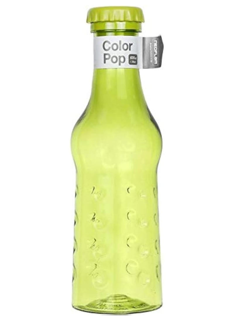 Generic Round Water Bottle, 600 ml - Green  - Image 1