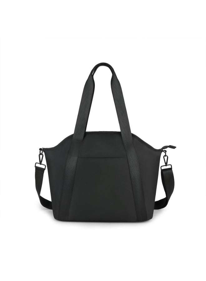 PU leather one-shoulder portable mommy bag baby travel supplies storage bottle insulation waterproof mother storage bag - Image 1