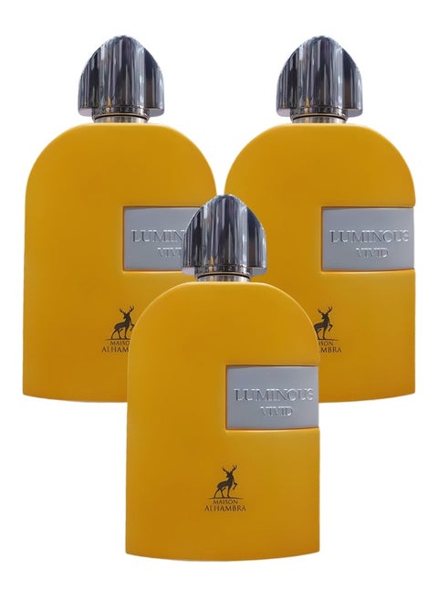 3 Pieces Luminous Vivid Perfume For Women 100ml EDP
