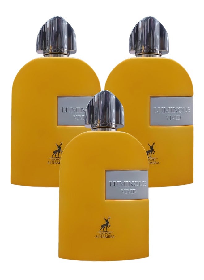 3 Pieces Luminous Vivid Perfume For Women 100ml EDP